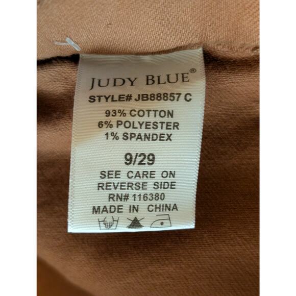 Judy Blue NWOT Brown Camel Drawstring Joggers (Size 9/29) - Picture 7 of 8